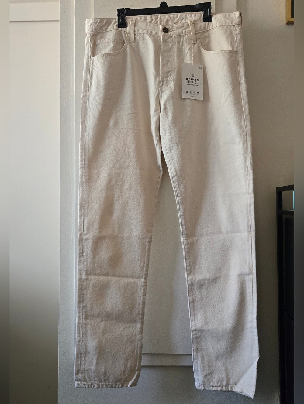 Ag Adriano Goldschmied Straight Jeans in White